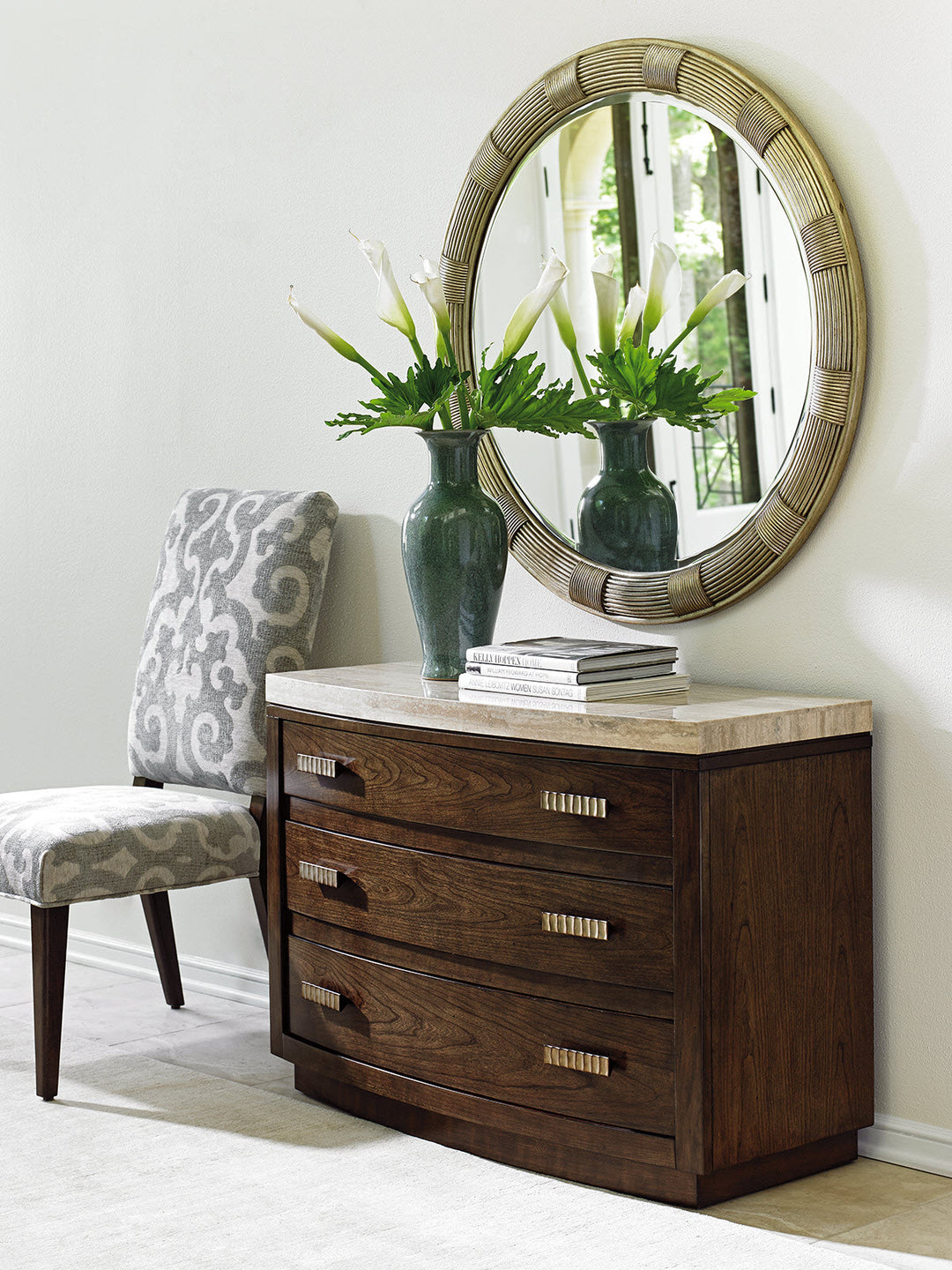 American Home Furniture | Lexington  - Laurel Canyon Beverly Round Mirror