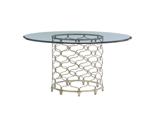 Lexington Laurel Canyon Bollinger Round Dining Table With 60 Inch Glass Top DINING TABLES