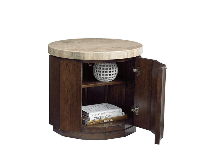 Laurel Canyon Glendora Drum Table - AmericanHomeFurniture