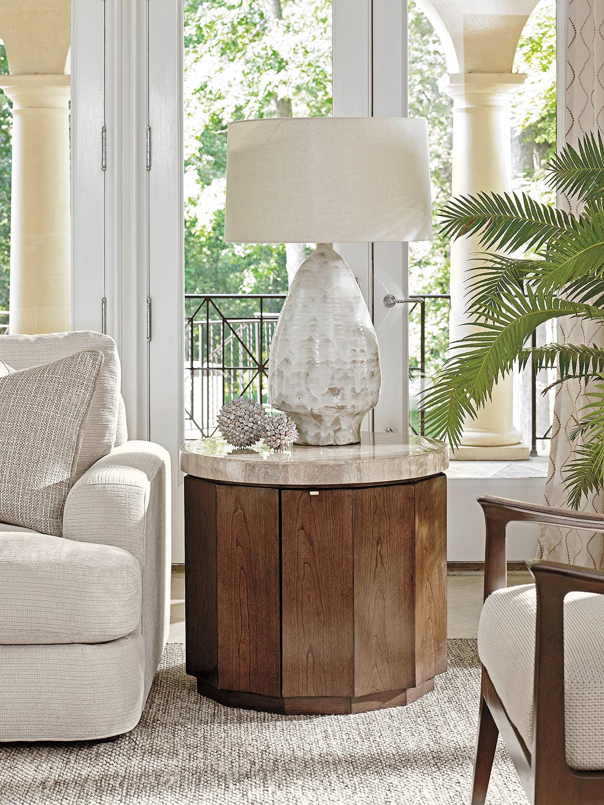 Lexington Laurel Canyon Glendora Drum Table ACCENT TABLES
