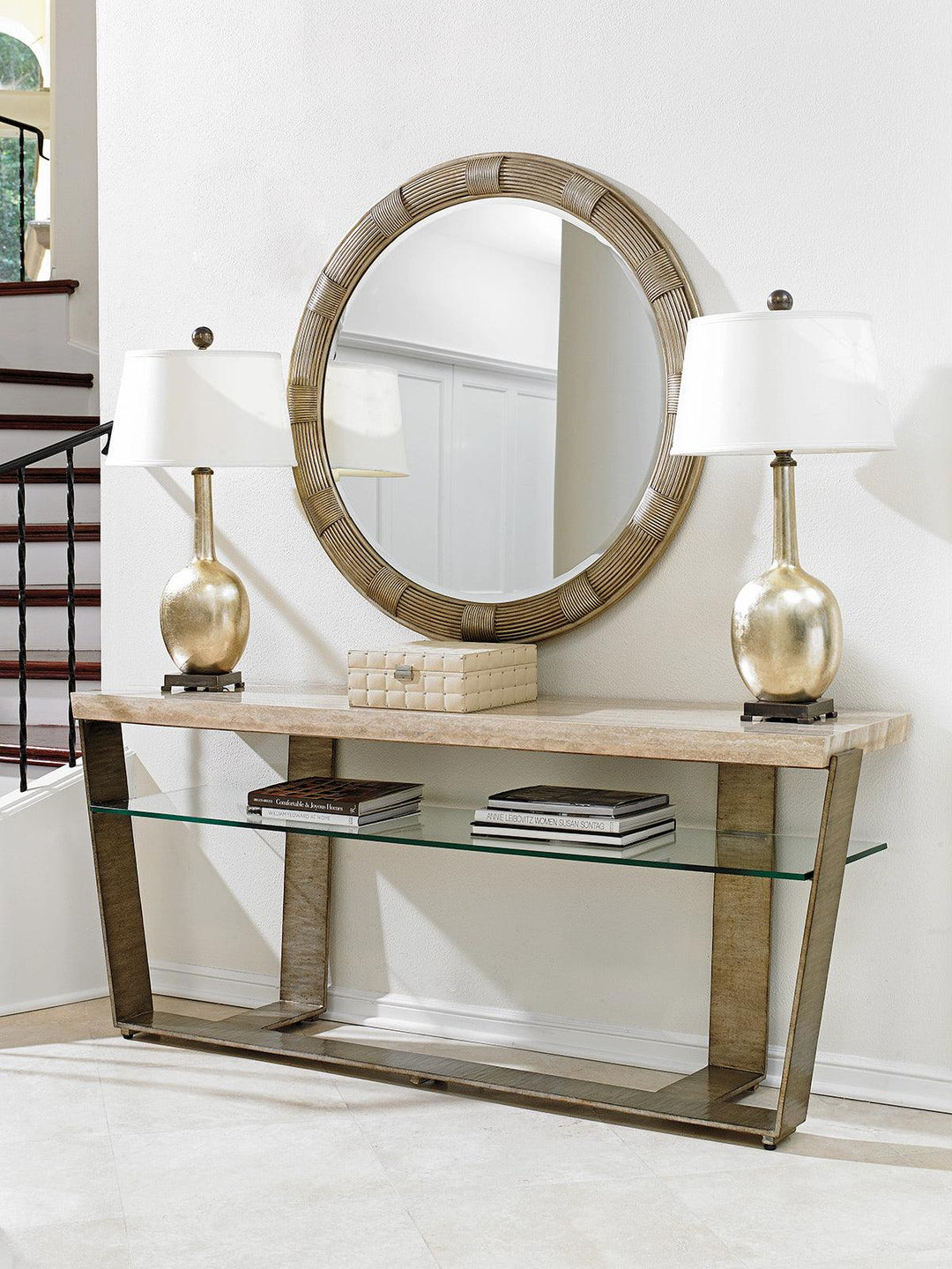 Laurel Canyon Beverly Round Mirror - AmericanHomeFurniture