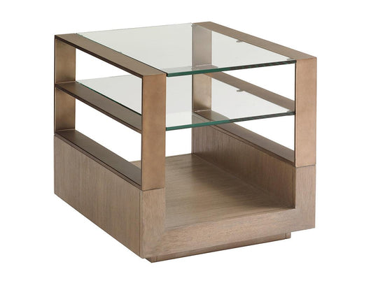 Lexington Shadow Play Center Stage Rectangular Lamp Table ACCENT TABLES