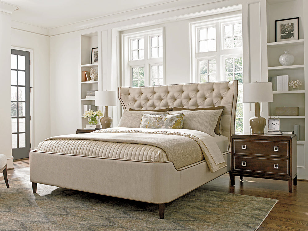 American Home Furniture | Lexington - Macarthur Park Mulholland Upholstered Platform Bed