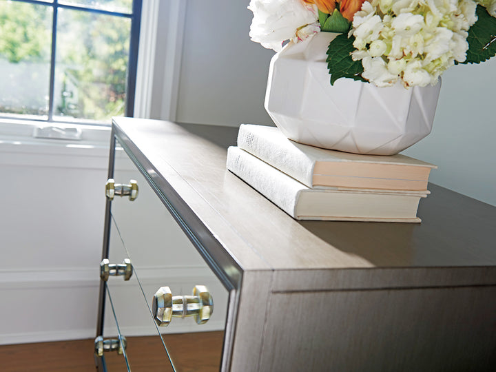 American Home Furniture | Lexington  - Ariana Divonne Mirrored Nightstand