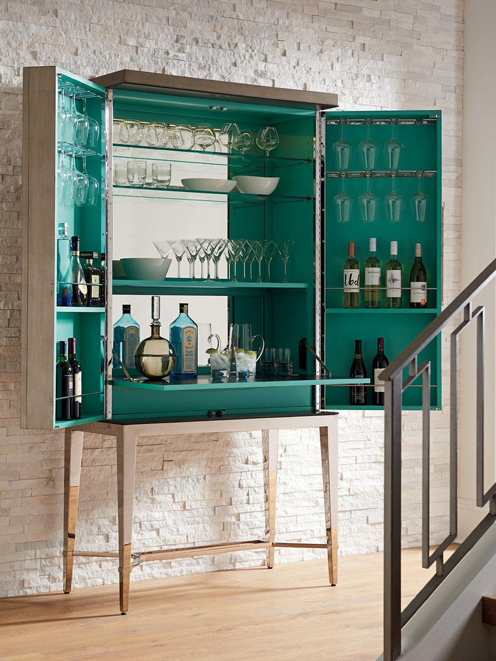 Ariana Cheval Bar Cabinet - AmericanHomeFurniture