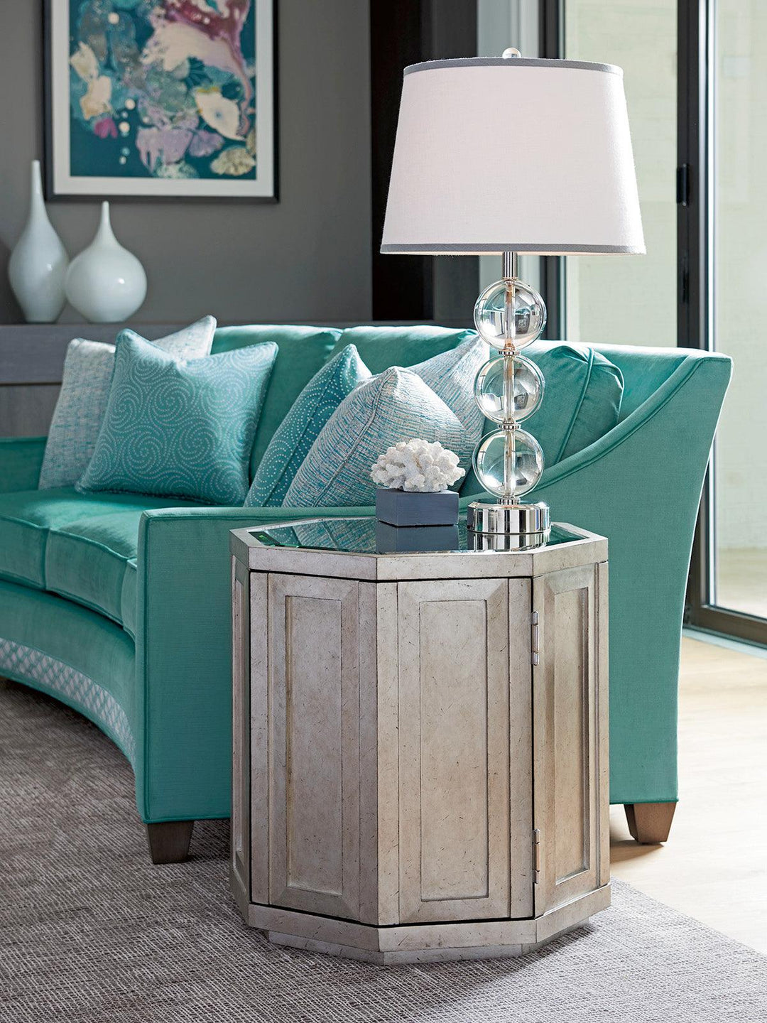 Lexington Ariana Rochelle Octagonal Storage Table ACCENT TABLES