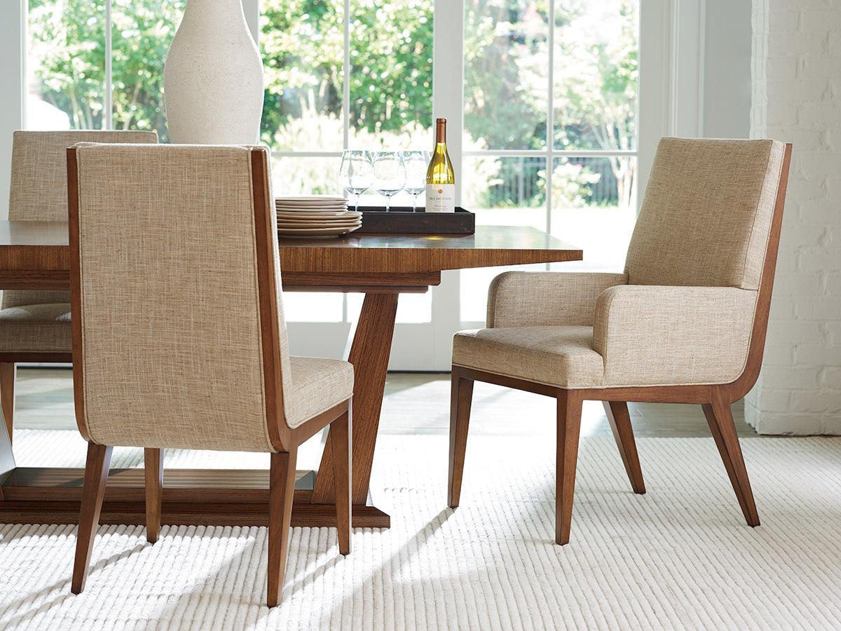 Lexington Kitano Marino Upholstered Arm Chair - Set of 2 DINING CHAIRS