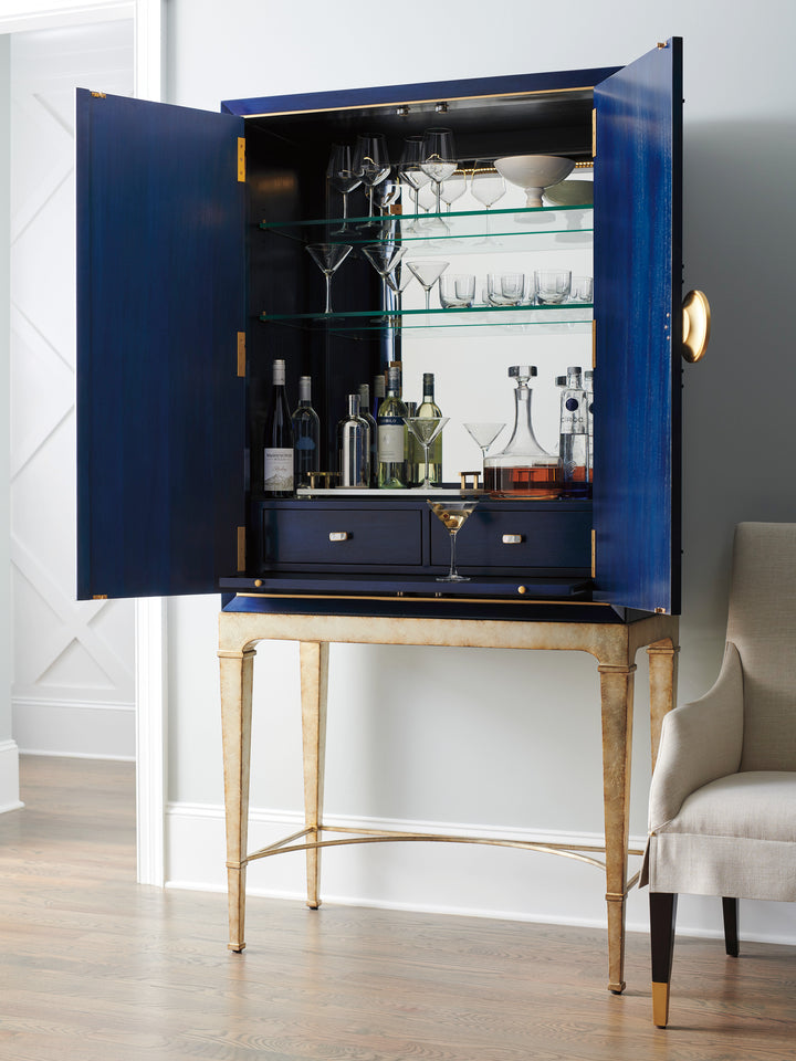 American Home Furniture | Lexington  - Carlyle Cobalt Meridian Bar