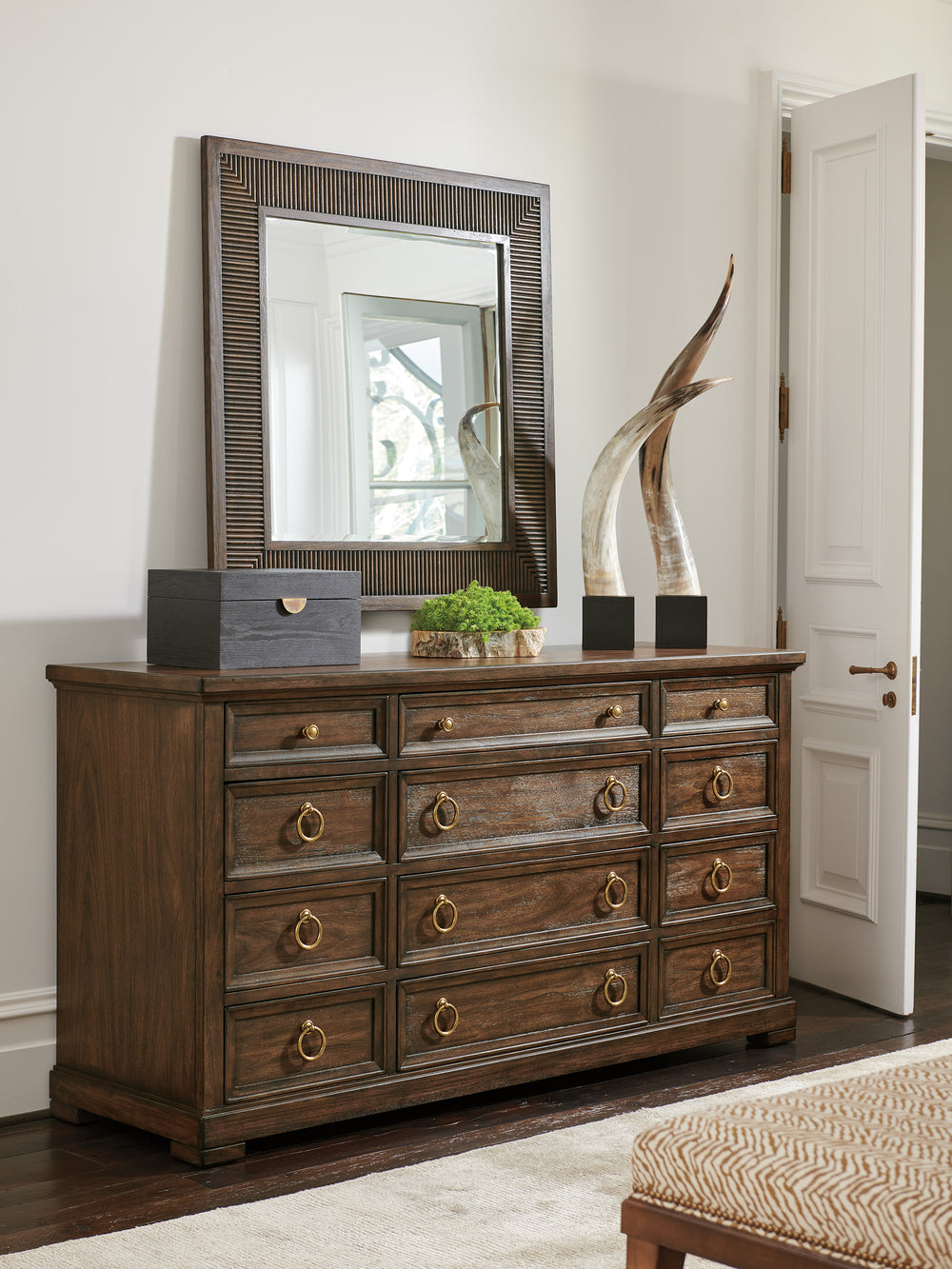 American Home Furniture | Lexington  - Silverado Sereno Triple Dresser