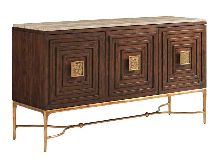 American Home Furniture | Lexington  - Silverado Tiburon Sideboard With Stone Top