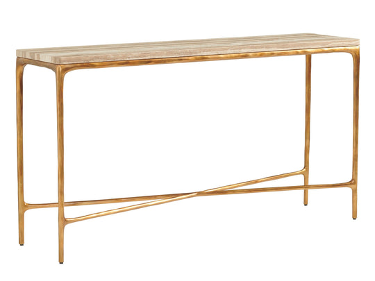 Lexington Silverado Menlo Park Console With Stone Top CONSOLE TABLES
