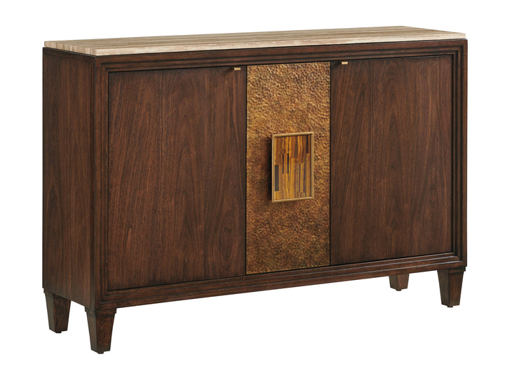 American Home Furniture | Lexington  - Silverado Santa Clara Hall Chest With Stone Top