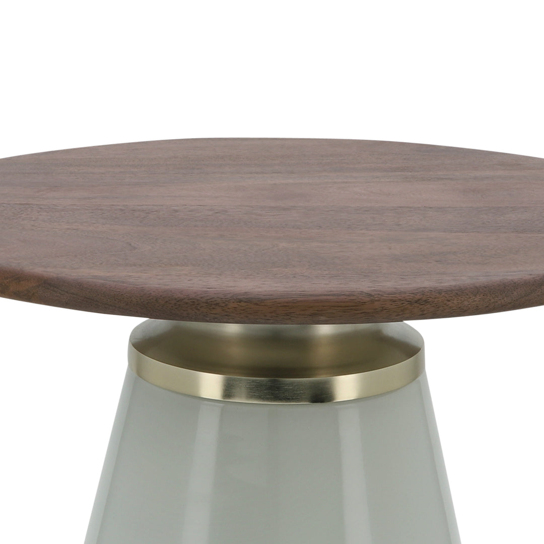 Wooden Top, 17"h Nebular Coffee Table, Cream