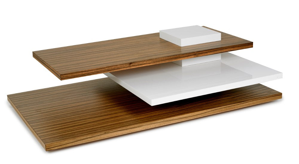Planar Cocktail Table, Dao Wood w/ White Lacquer - Oggetti - AmericanHomeFurniture