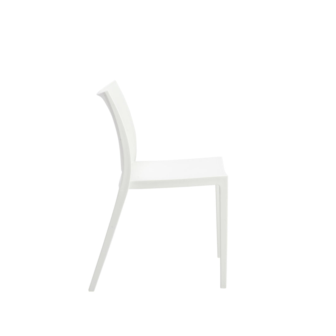 LESLIE STACKING SIDE CHAIR IN WHITE - SET OF 2 - AmericanHomeFurniture
