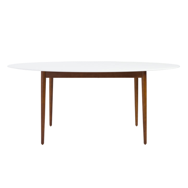 Manon Oval Dining Table  with Dark Walnut Legs - Euro Style - AmericanHomeFurniture