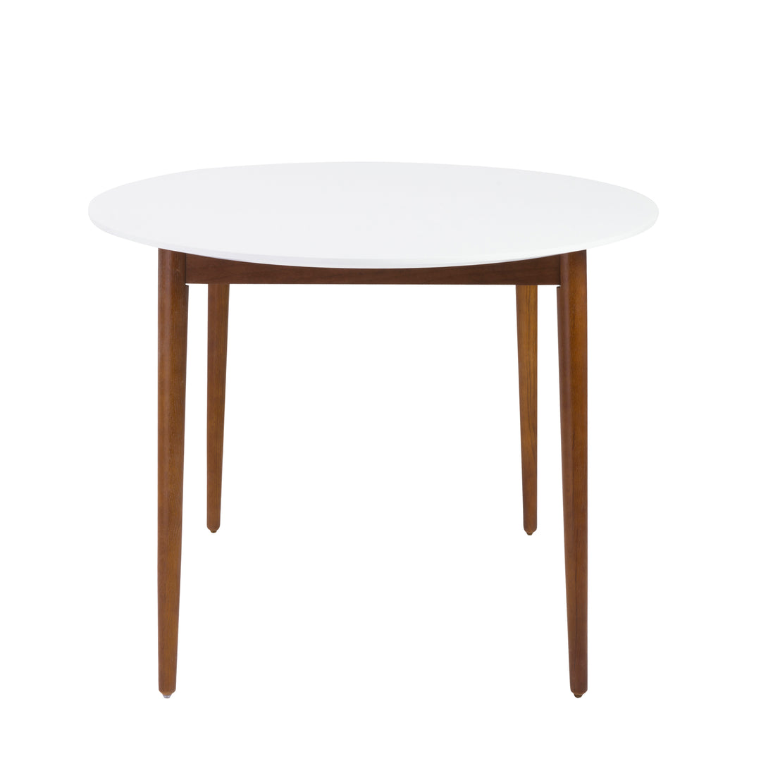 Manon Oval Dining Table  with Dark Walnut Legs - Euro Style - AmericanHomeFurniture