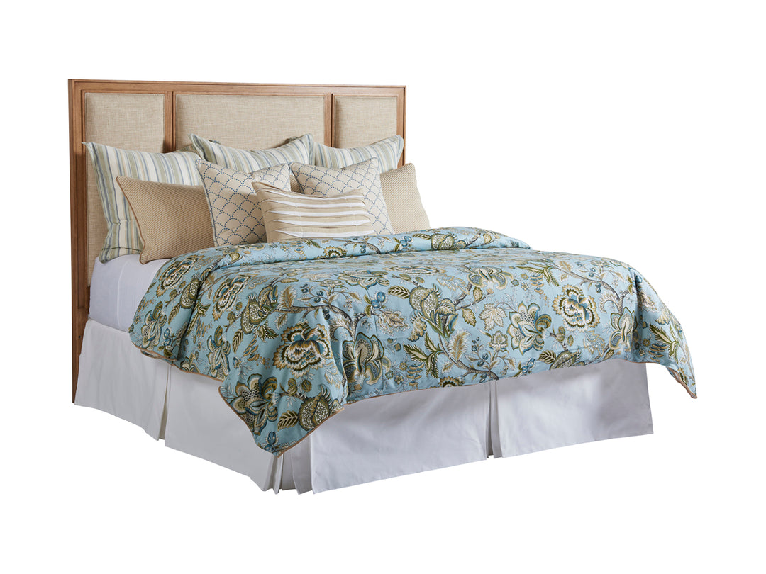 American Home Furniture | Barclay Butera  - Newport Crystal Cove Upholstered Panel Headboard