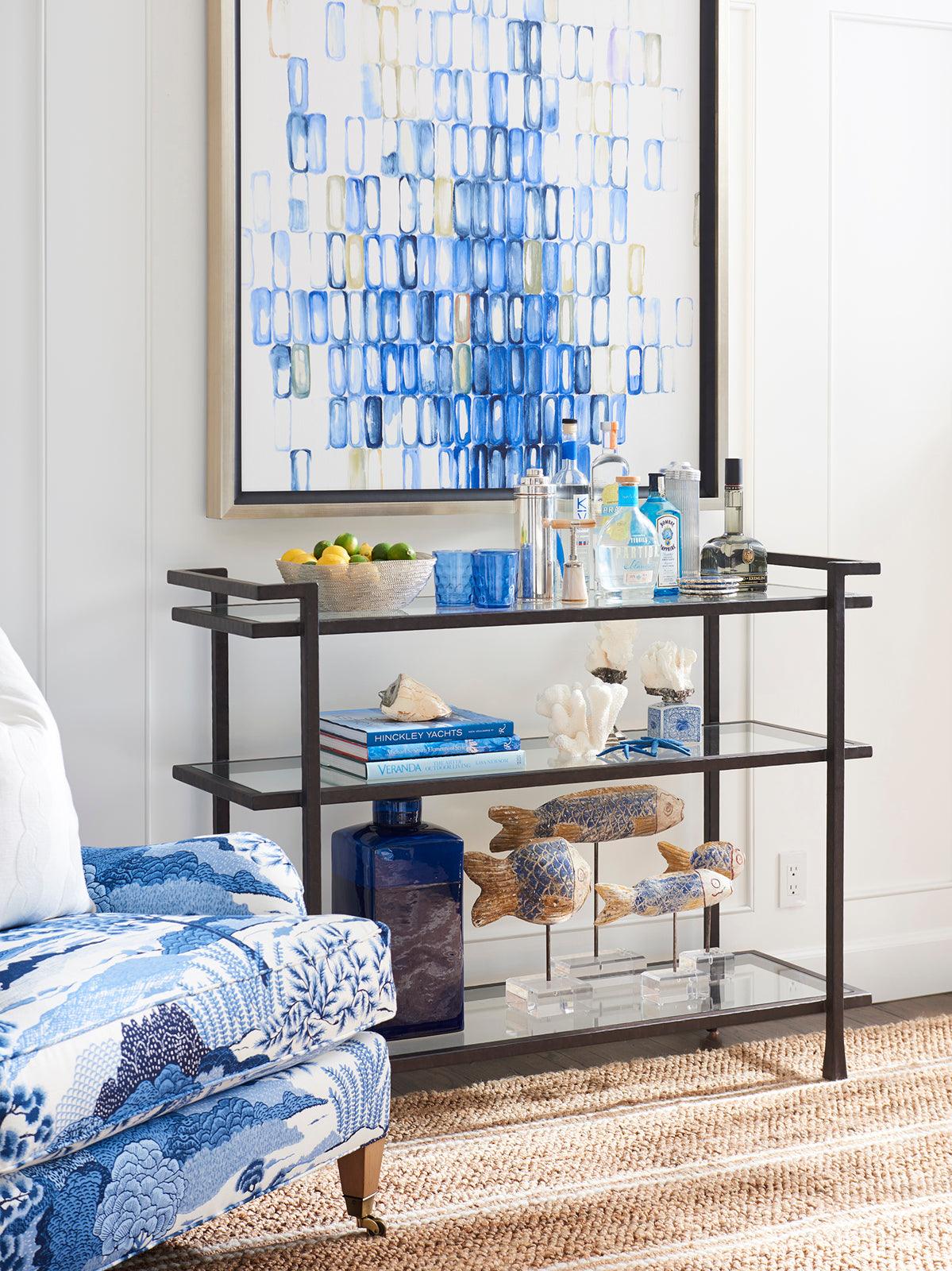 Barclay Butera Newport Huntington Metal Server CABINETS