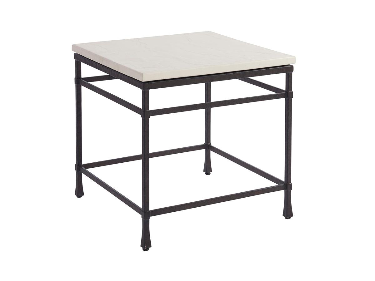 Barclay Butera Newport Breakwater Metal And Stone Lamp Table ACCENT TABLES