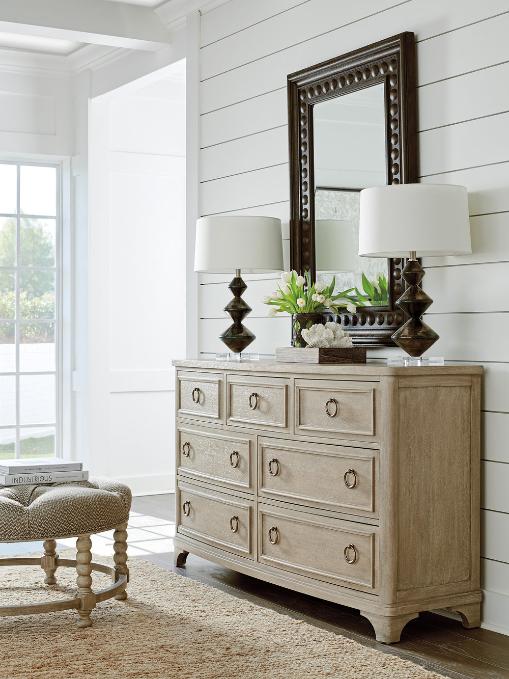 American Home Furniture | Barclay Butera  - Malibu Walker Triple Dresser