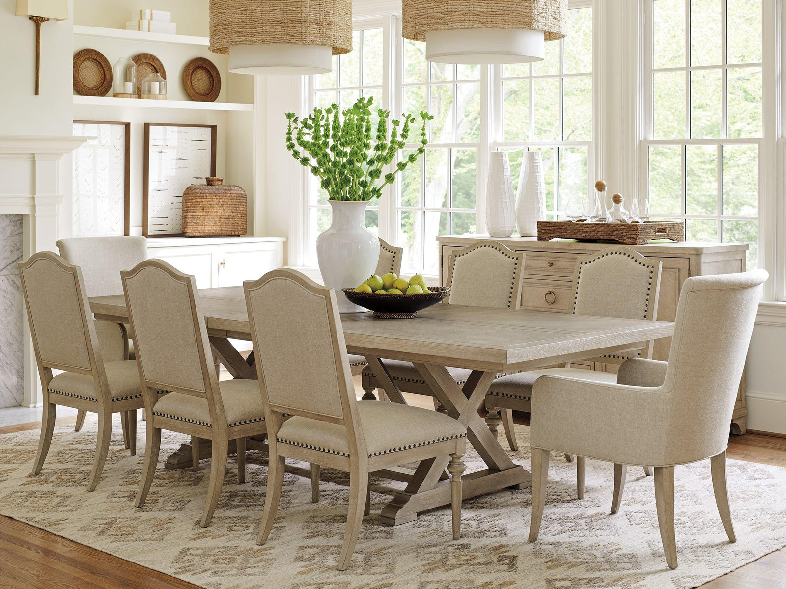 Barclay Butera Malibu Rockpoint Rectangular Dining Table DINING TABLES