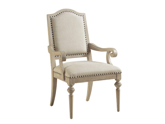 Barclay Butera Malibu Aidan Upholstered Arm Chair - Set of 2 DINING CHAIRS