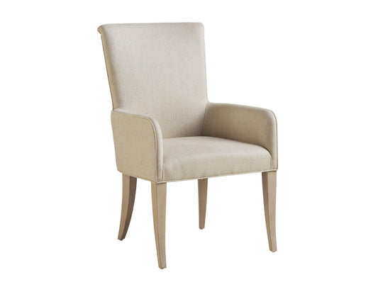 Barclay Butera Malibu Serra Upholstered Arm Chair - Set of 2 DINING CHAIRS