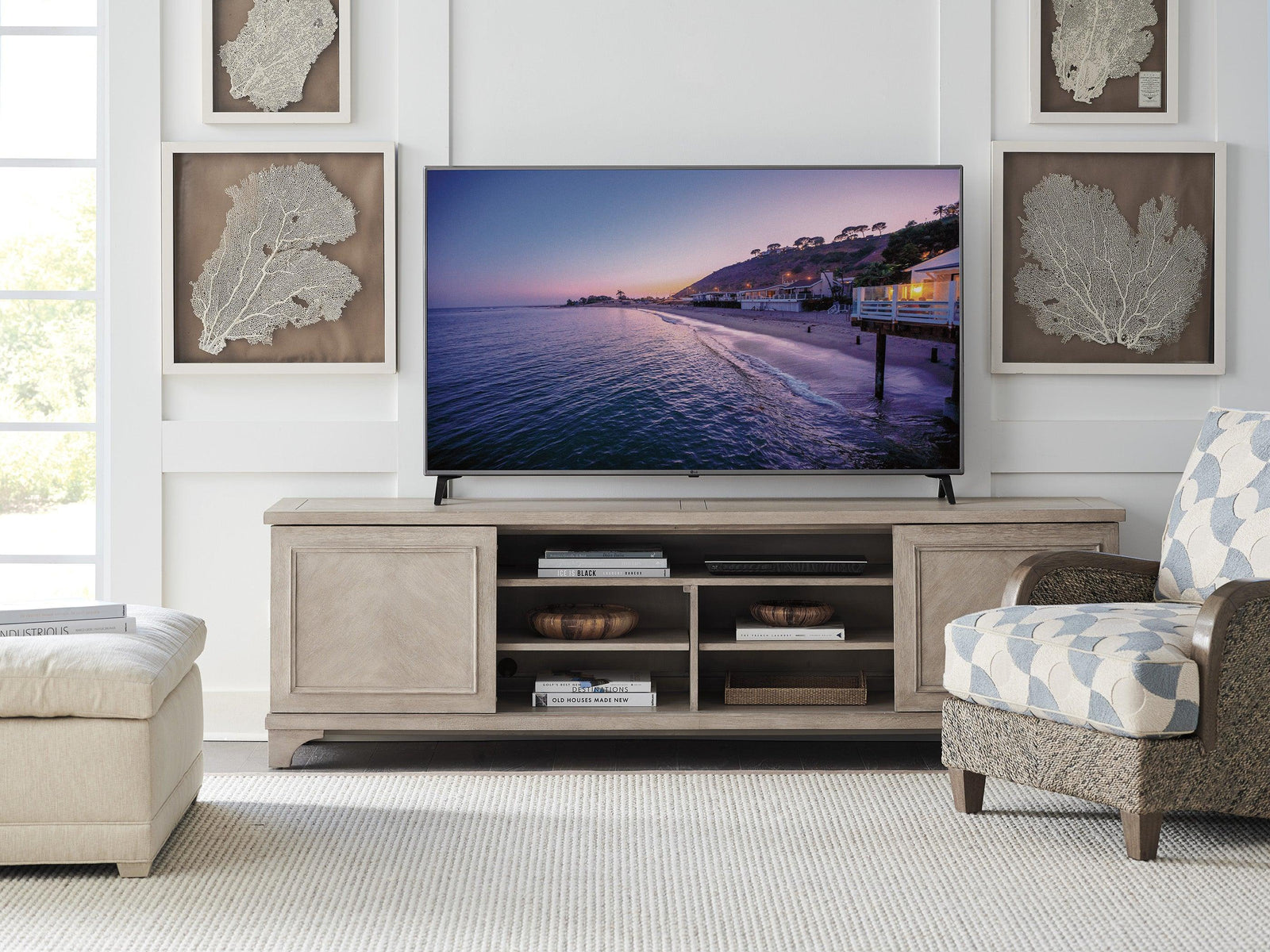 Barclay Butera Malibu Geoffrey Media Console MEDIA + TV STANDS