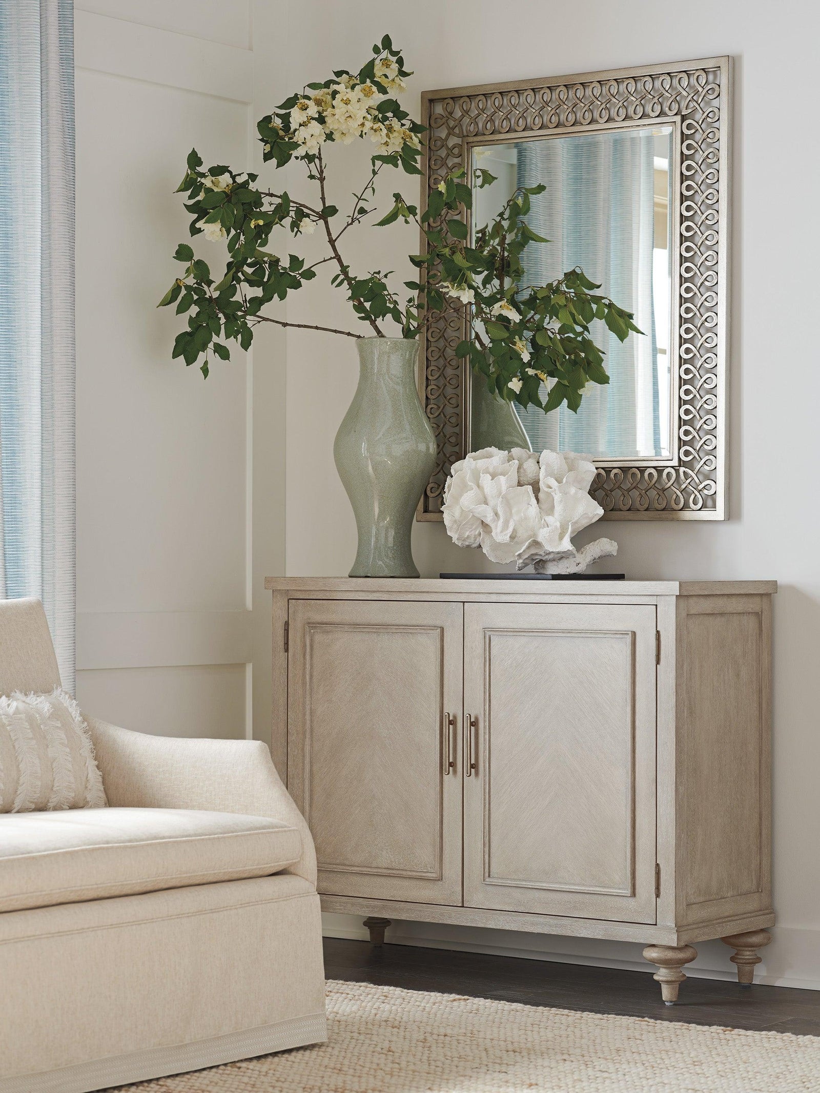 Barclay Butera Malibu Neptune Hall Cabinet SIDEBOARDS + CREDENZAS