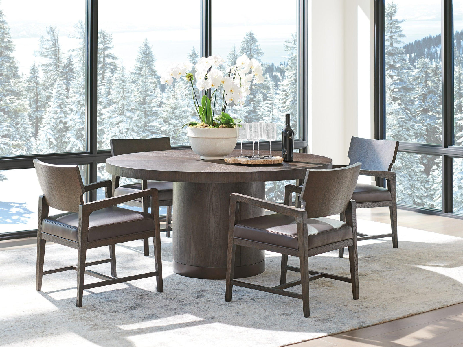 Barclay Butera Park City Silvercreek Round Dining Table DINING TABLES