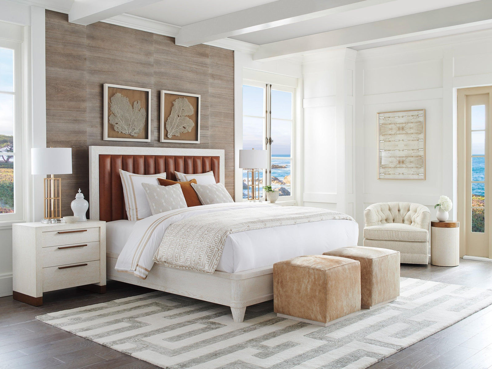 Barclay Butera Carmel Cambria Upholstered Bed BEDS