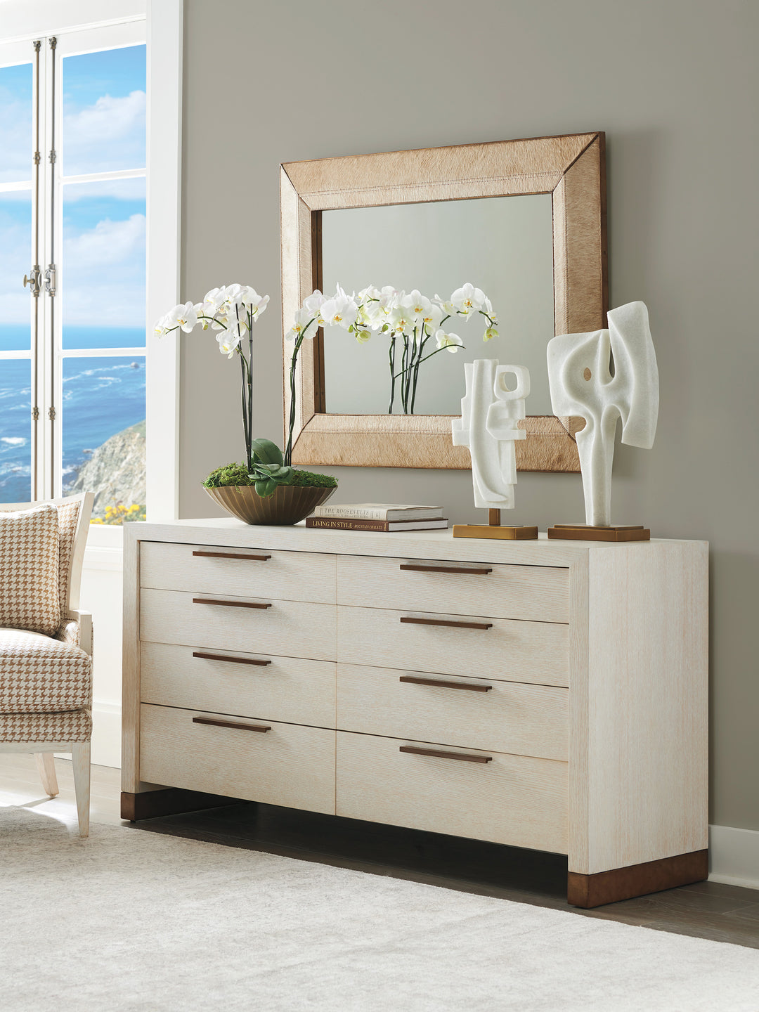 American Home Furniture | Barclay Butera  - Carmel Asilomar Rectangular Mirror