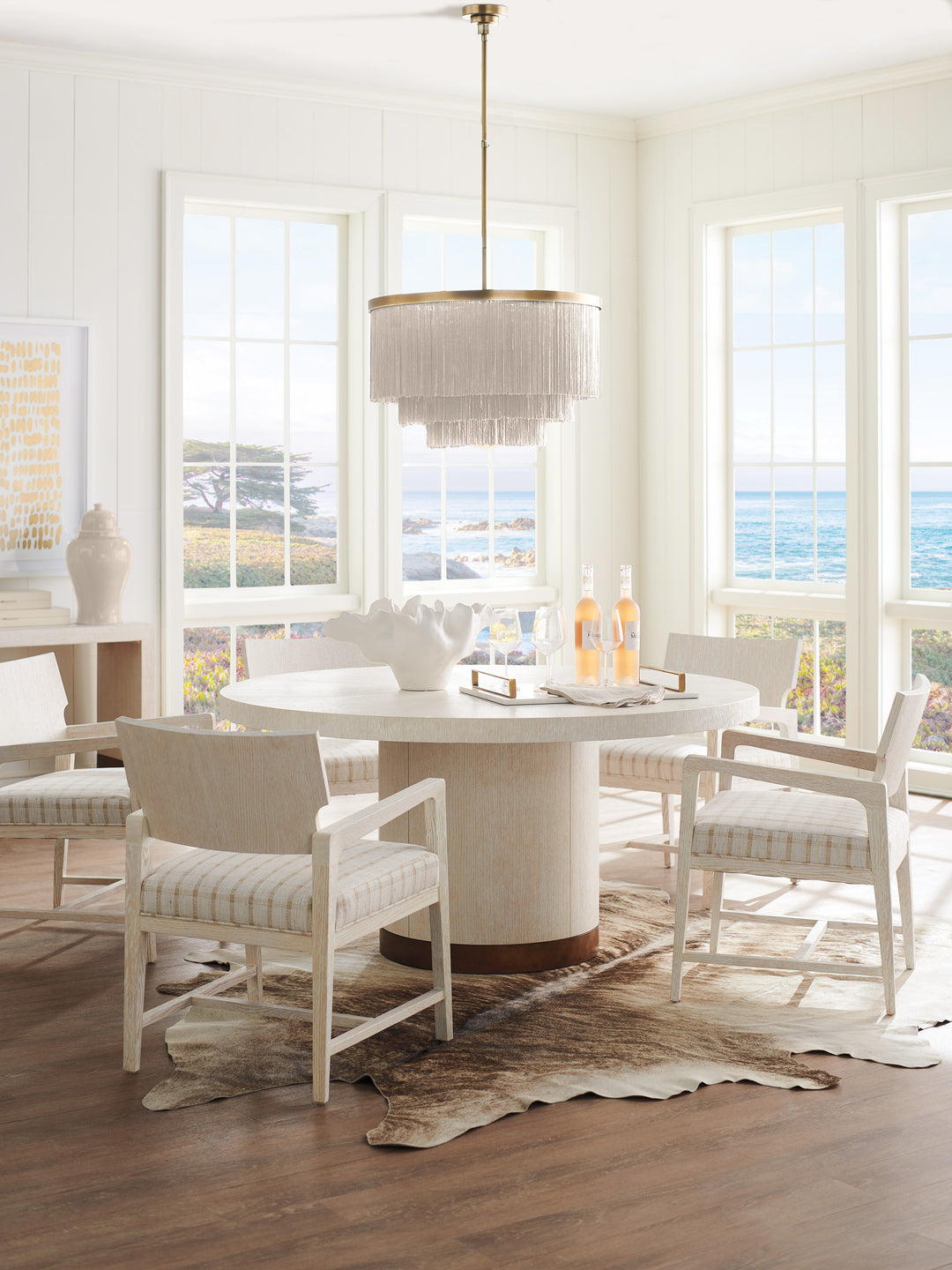 American Home Furniture | Barclay Butera  - Carmel Selfridge Round Dining Table