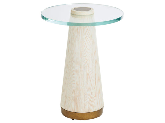 Barclay Butera Carmel Castlewood Glass Top Accent Table ACCENT TABLES