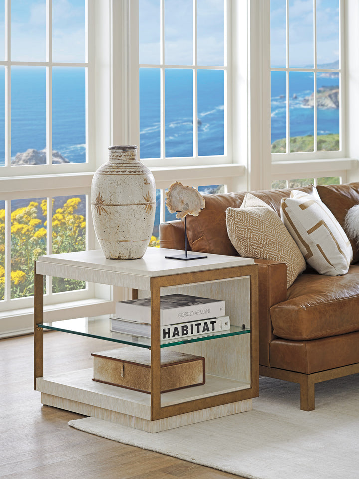 American Home Furniture | Barclay Butera  - Carmel Point Lobos Rectangular End Table