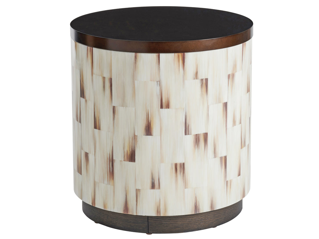 American Home Furniture | Barclay Butera  - Park City Crescent Commode End Table