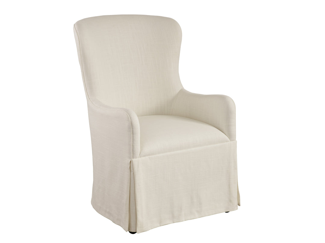 American Home Furniture | Barclay Butera  - Laguna Aliso Upholstered Host Chair W/Casters