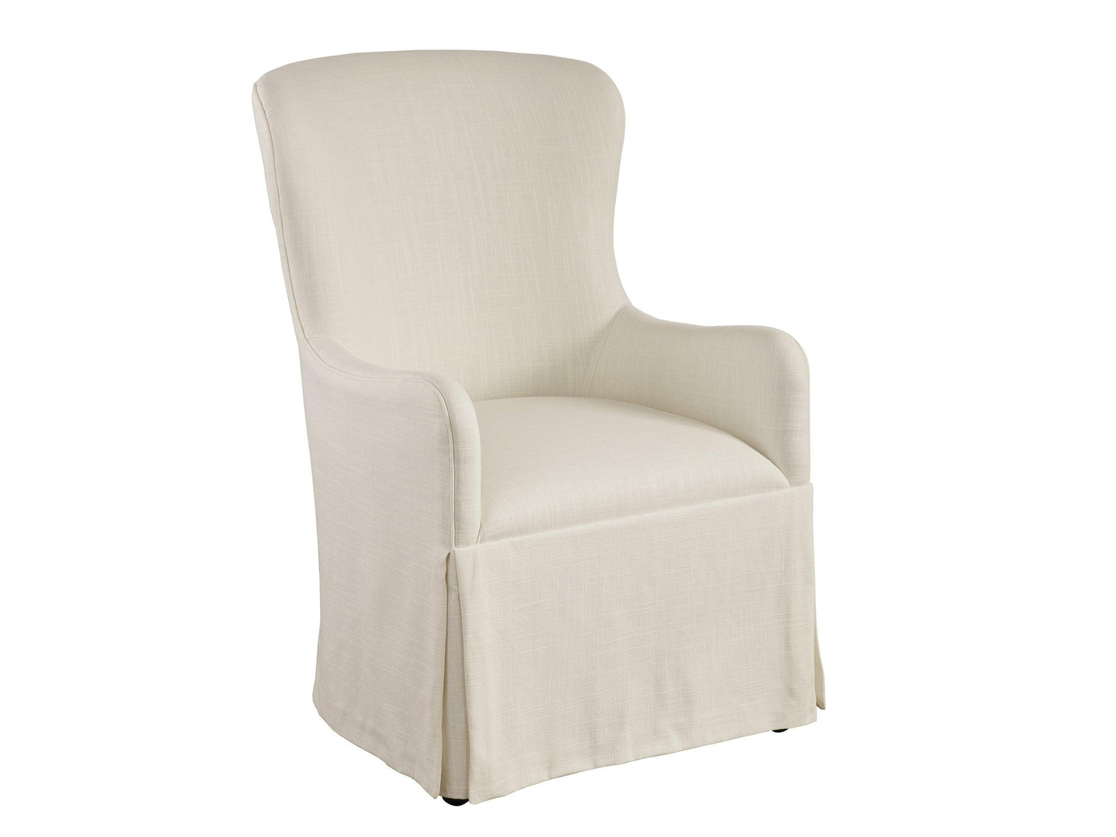 Barclay Butera Laguna Aliso Upholstered Host Chair W/Casters - Set of 2 DINING CHAIRS