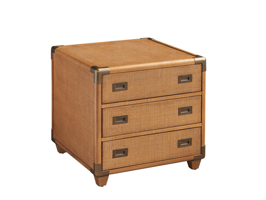Barclay Butera Laguna Sapphire Woven Trunk End Table ACCENT TABLES
