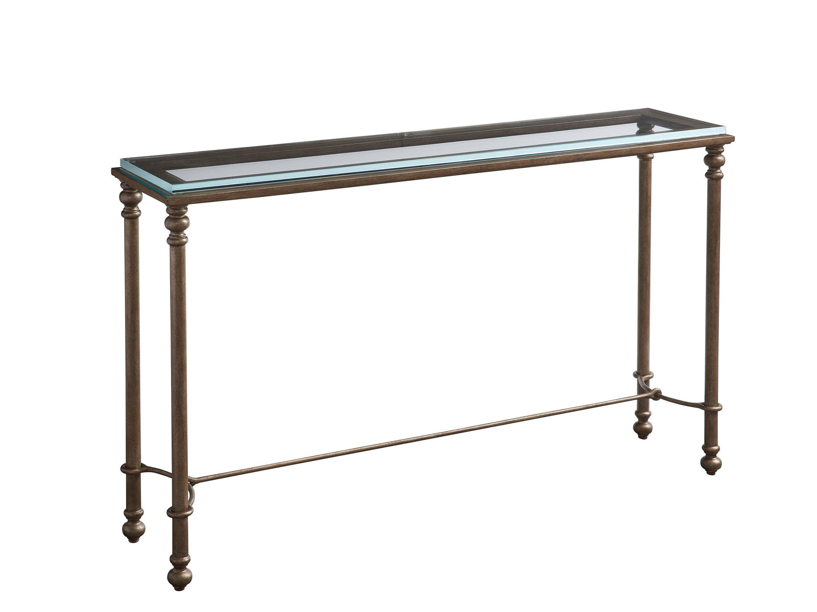 Barclay Butera Laguna Bluff Metal And Glass Console CONSOLE TABLES