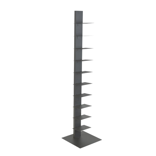 Euro Style SAPIENS 60" BOOKCASE/SHELF/SHELVING TOWER IN ANTHRACITE BOOKCASES + SHELVES