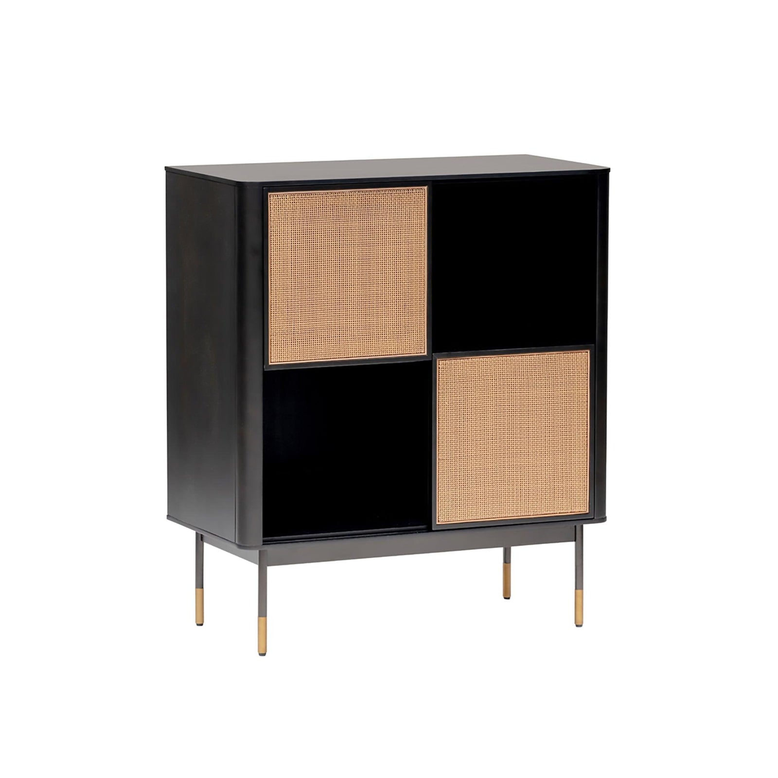 Euro Style Miriam 33" Cabinet with Natural Wicker CABINETS