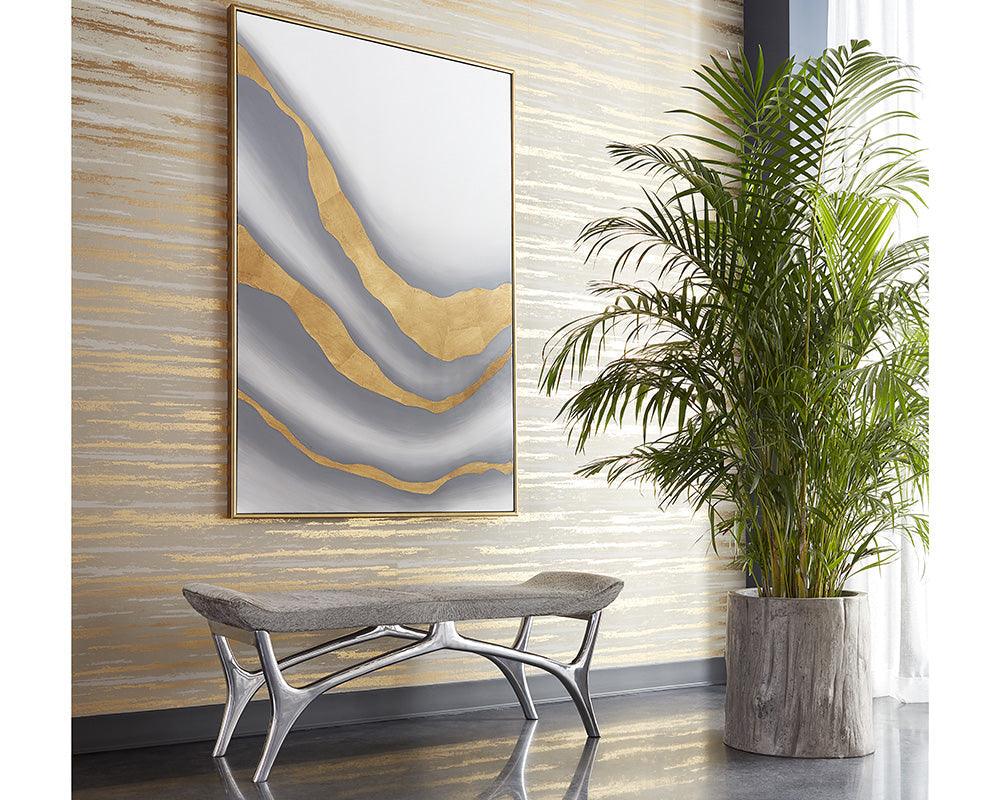 Sunpan Gold Abyss (Set Of 2) WALL ART