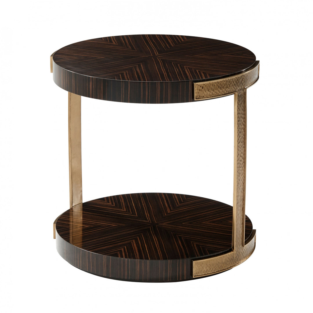 Tau Side Table - Theodore Alexander - AmericanHomeFurniture