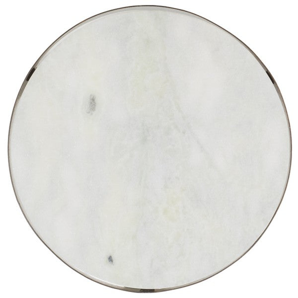 White Marble / Antique Brass