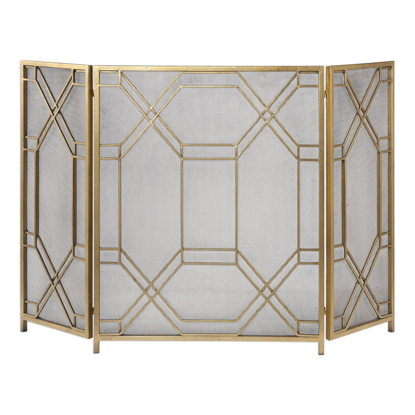 Uttermost ROSEN GOLD FIREPLACE SCREEN FIREPLACE SCREENS