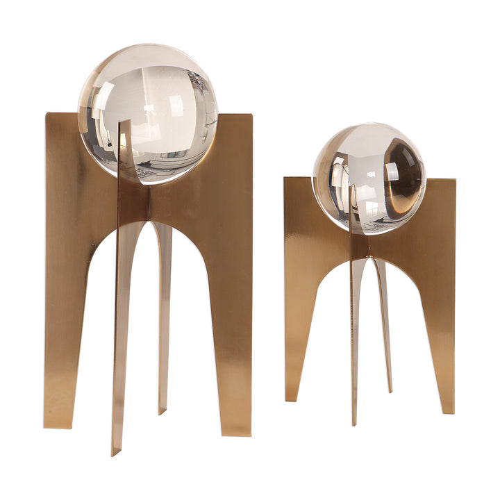 Ellianna Crystal Spheres, S/2 - AmericanHomeFurniture