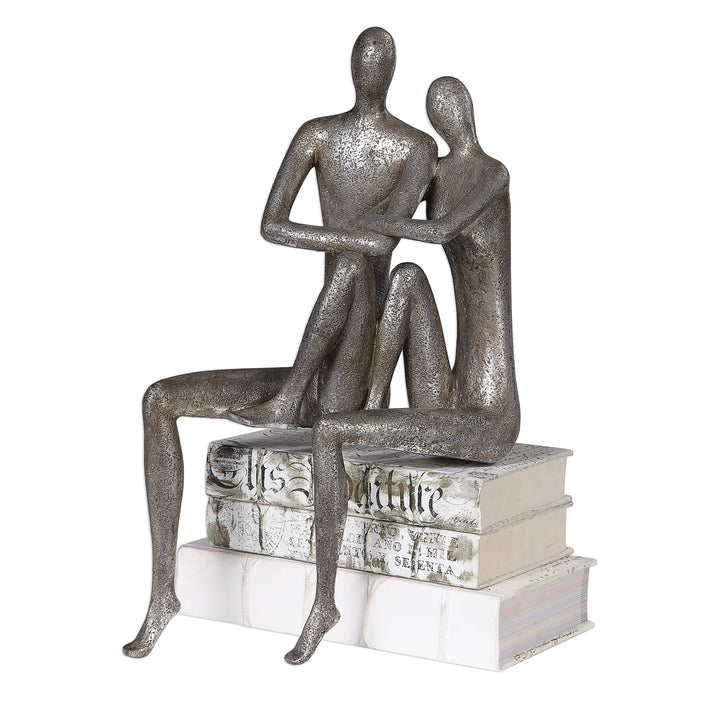 COURTSHIP ANTIQUE NICKEL FIGURINE - AmericanHomeFurniture