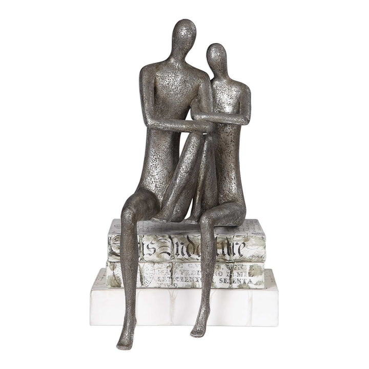 COURTSHIP ANTIQUE NICKEL FIGURINE - AmericanHomeFurniture